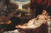 TIZIANO Vecellio Venus with Organist and Cupid oil